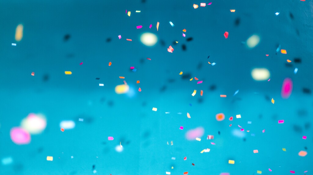 The picture shows confetti.