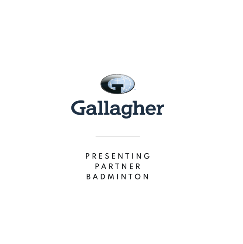 Logo Gallagher Presenting Partner Badminton