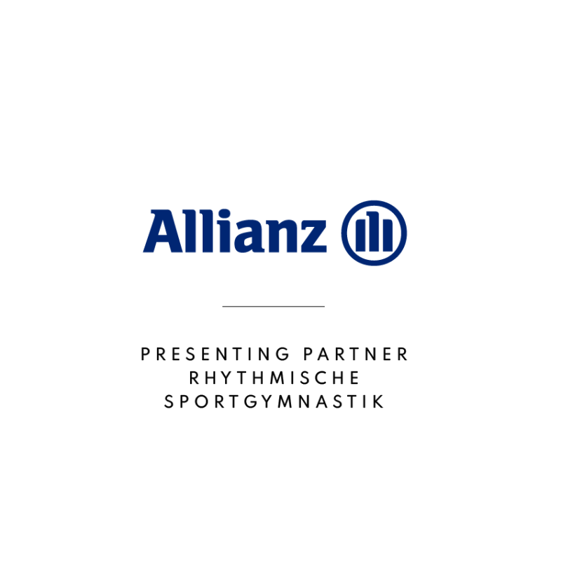 Logo Allianz: "Presenting Partner Rhythmische Sportgymnastik"