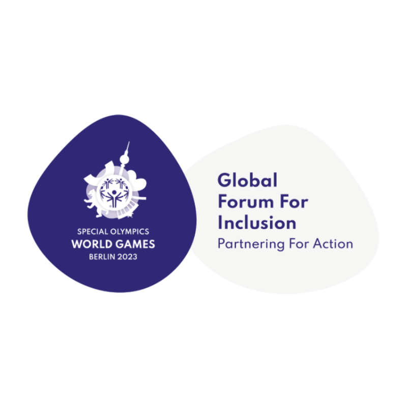 The graphic consists of the World Games logo and additional text with "Global Forum For Inclusion".